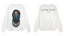 IH NOM UH NIT Masked Figure Cuban Link Sweatshirt - Off-White