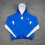 Mertra Contrast Colorblock Fleece Hoodie - Royal Blue/White