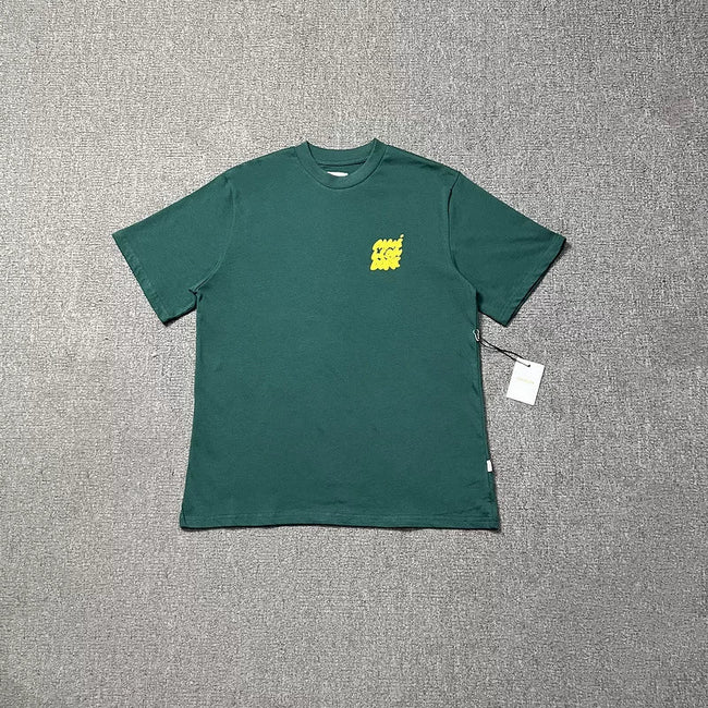 Aimé Leon Dore Yellow Badge Tee - Forest Green Hover Image