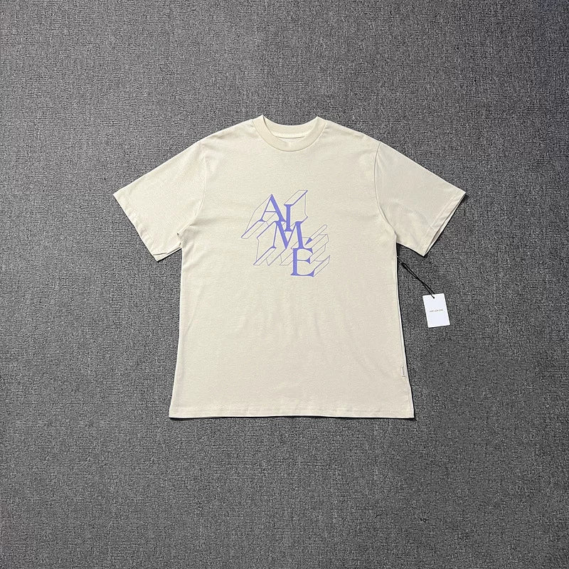 Aimé Leon Dore Line Graphic Tee - Cream