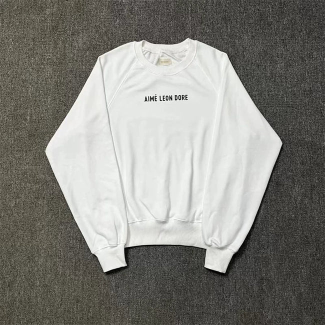 Aimé Leon Dore Small Chest Logo Sweatshirt - White Hover Image