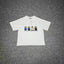 Mertra Four Figures Cartoon Graphic Tee - White