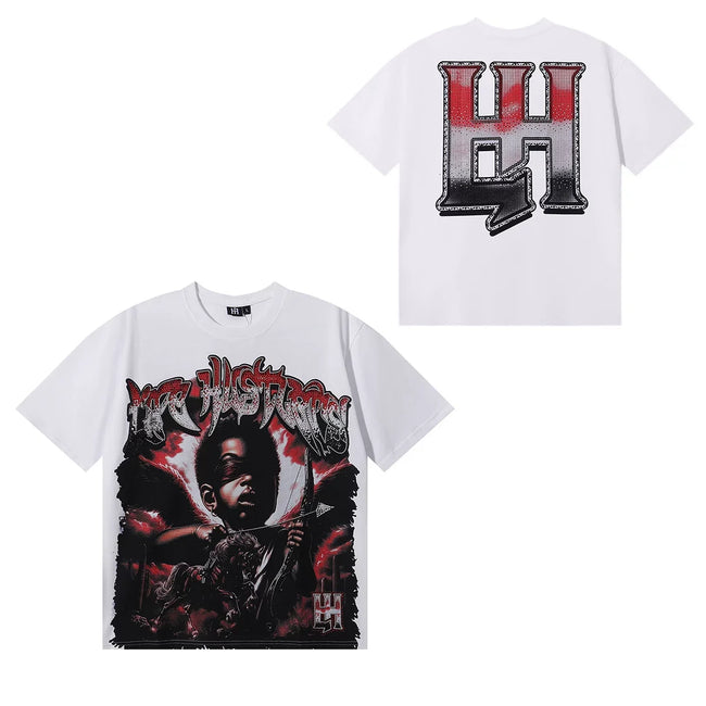 Life Hustlers Fire & Wing Graphic Tee - White Hover Image