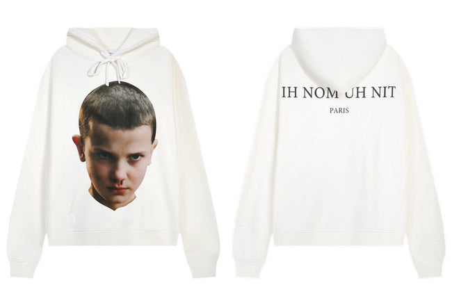 IH NOM UH NIT Eleven Portrait Hoodie - Off-White Hover Image