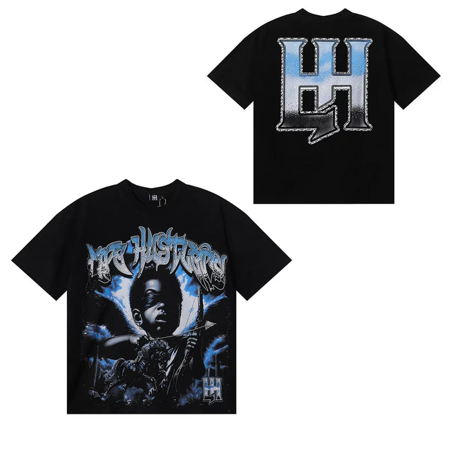 Life Hustlers Electric Lightning Graphic Tee - Black Hover Image