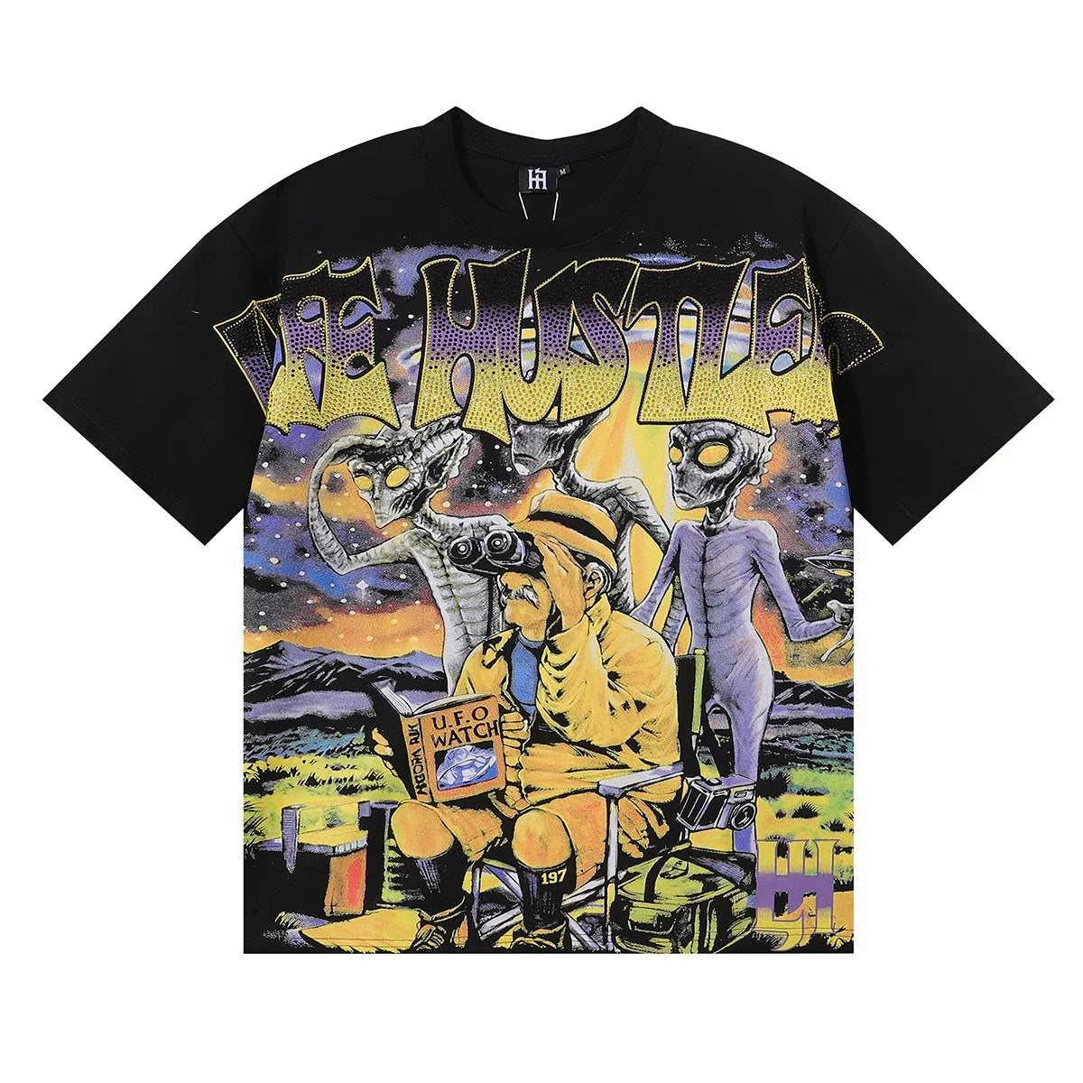 Life Hustlers Alien Invasion Graphic Tee - Black