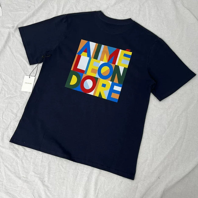 Aimé Leon Dore Block Color Logo Tee - Blue Hover Image