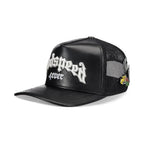 Godspeed Forever Black Leather Trucker Hat
