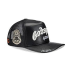 Godspeed Forever Black Leather Trucker Hat